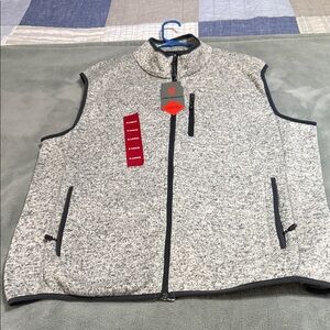 Free Country Men's Heather Gray Zip-Up Vest